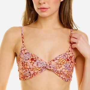 L*SPACE Ringo Bikini Top Floral Size Large